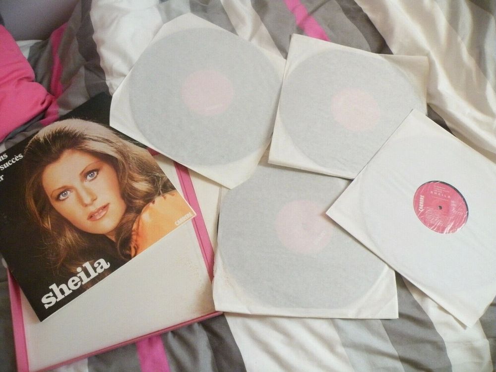 SHEILA RARE COFFRET COMPLET "50 CHANSONS,13 ANS DE SUCCES,1 CD et vinyles