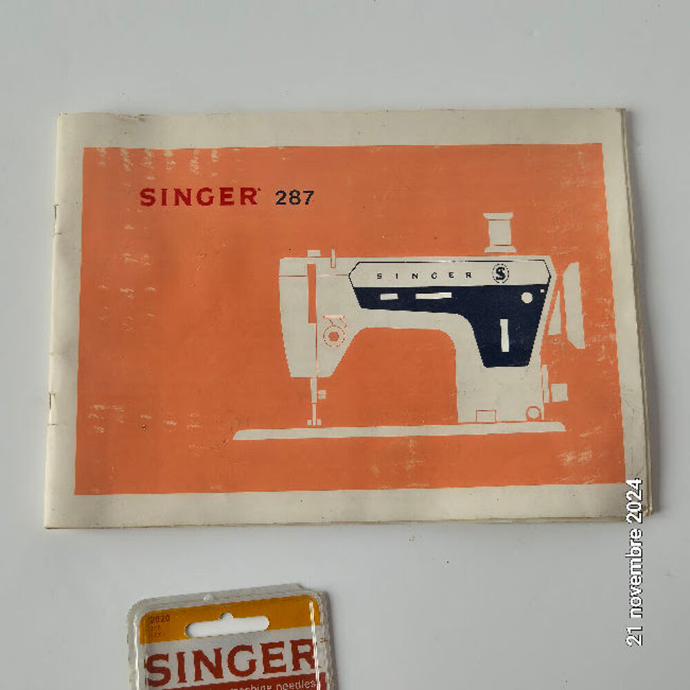 Notice de la machine &agrave; coudre 287N Singer et 4 aiguilles neu Bricolage
