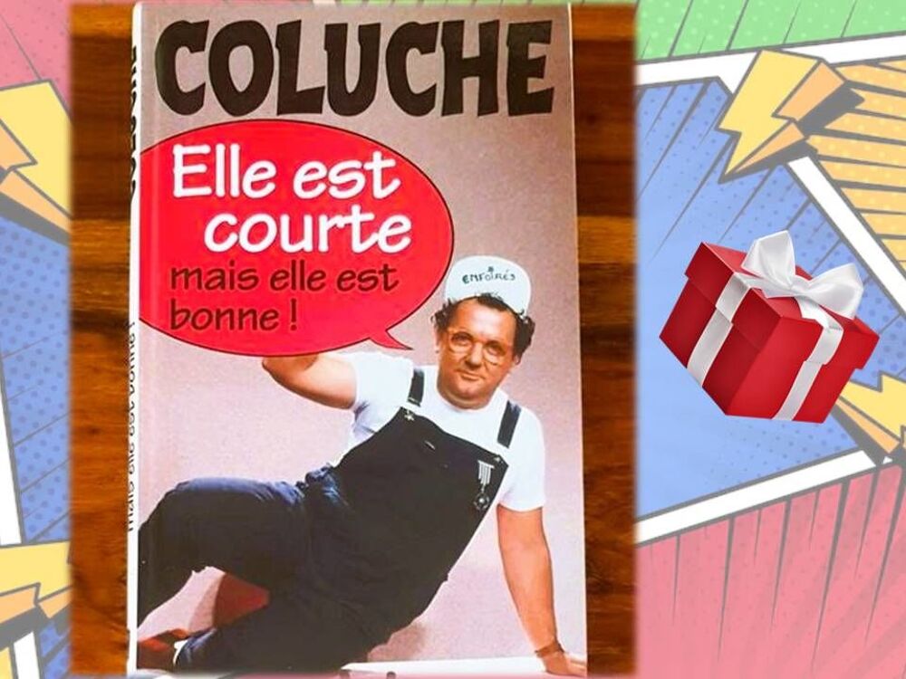 Coluche - Lot 2 grand livres + 1 offert - Biographie Livres et BD