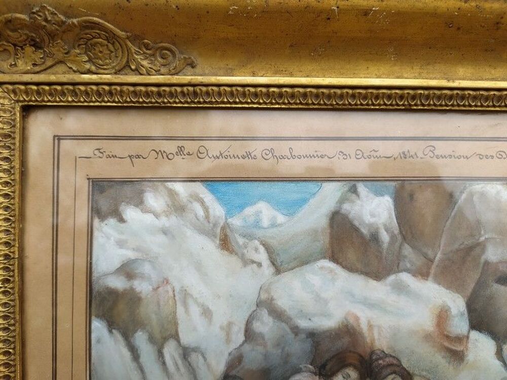 Tableau Dessin Pastel Les Petits Savoyards &Eacute;gar&eacute;s 1841 
