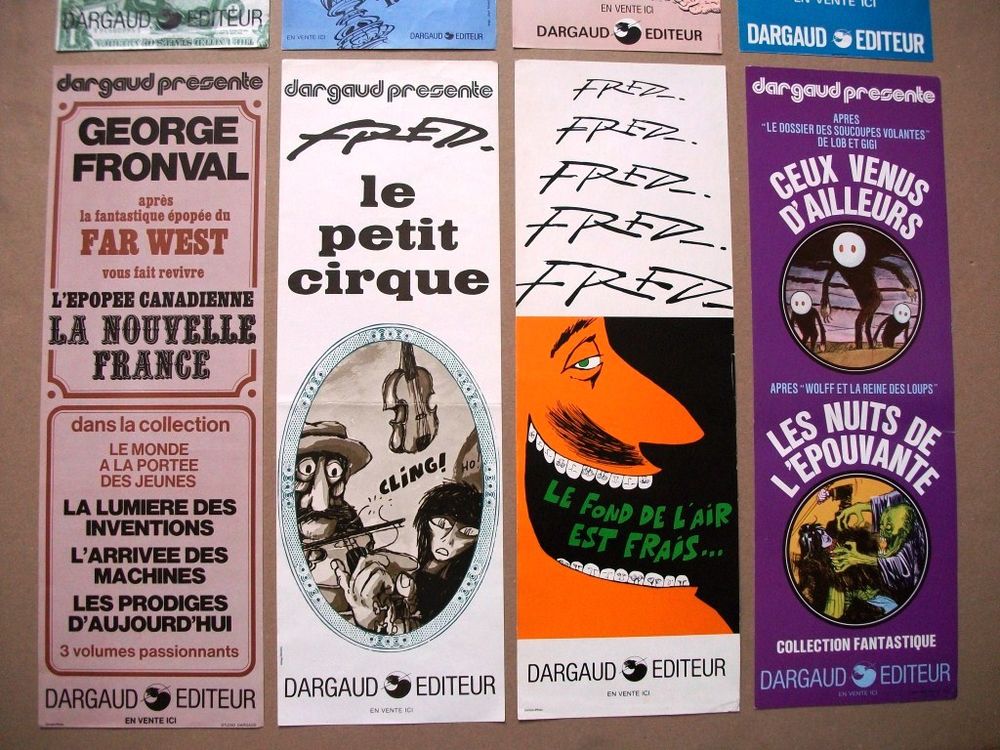 LOT 8 Affiches publicitaires Dargaud (1973) 