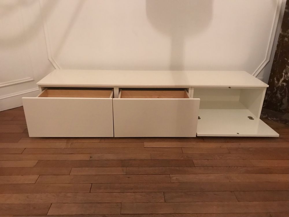 1 bloc abattant long. 60 cm + 1 bloc deux tiroirs Meubles