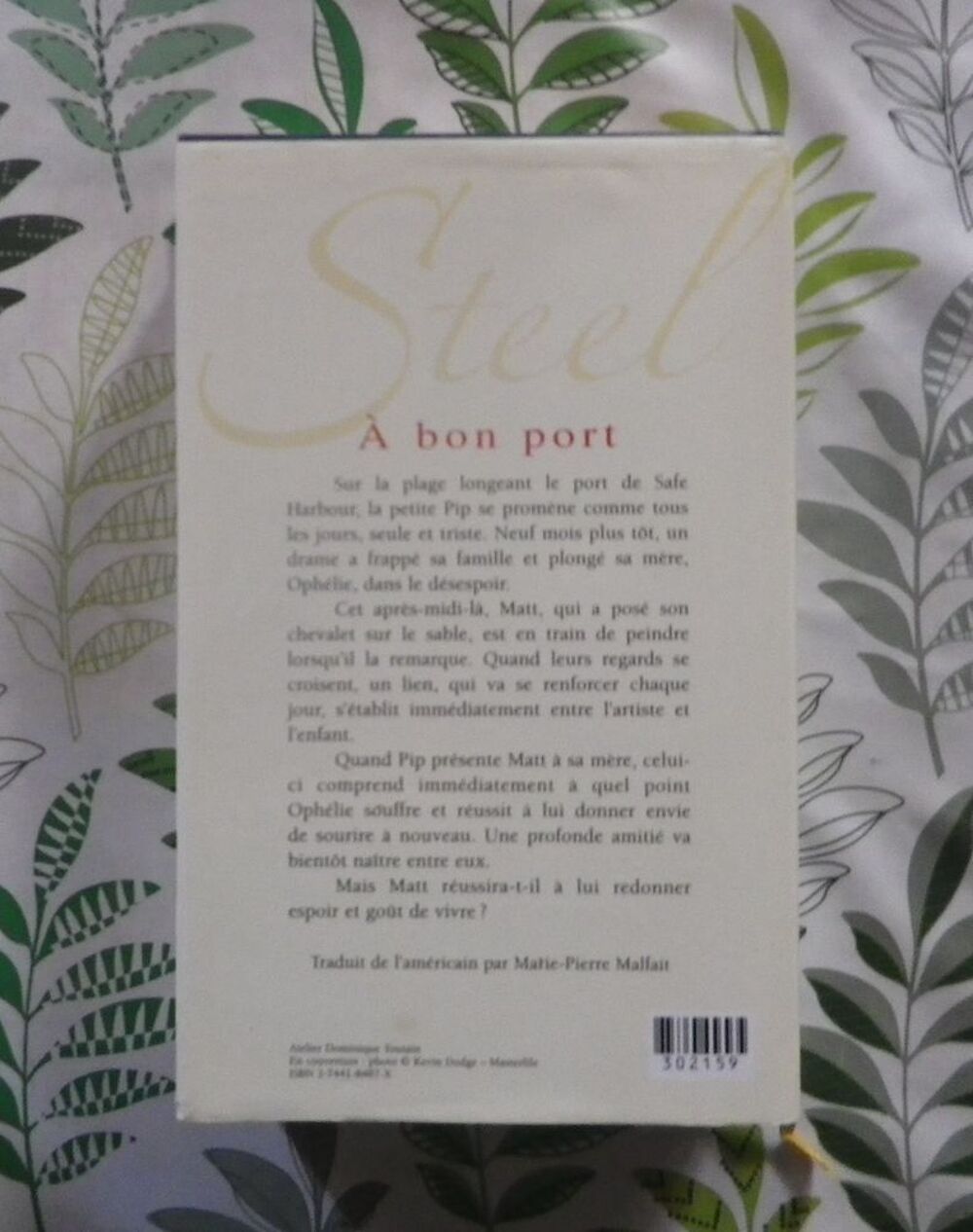 A BON PORT de Danielle STEEL Ed.France Loisirs Livres et BD