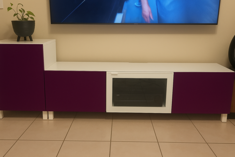 Porte de meuble/placard rouge/violet bordeau (finition laqu 0 Acy-en-Multien (60)