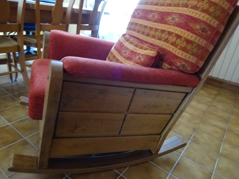Fauteuil en ch&ecirc;ne massif -Tr&egrave;s confortable- Excellent Meubles