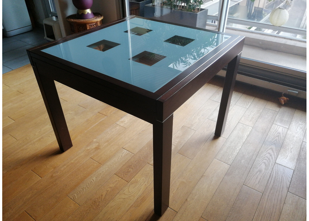 Cause d&eacute;m&eacute;nagement 2 tables en verre+chaises Meubles