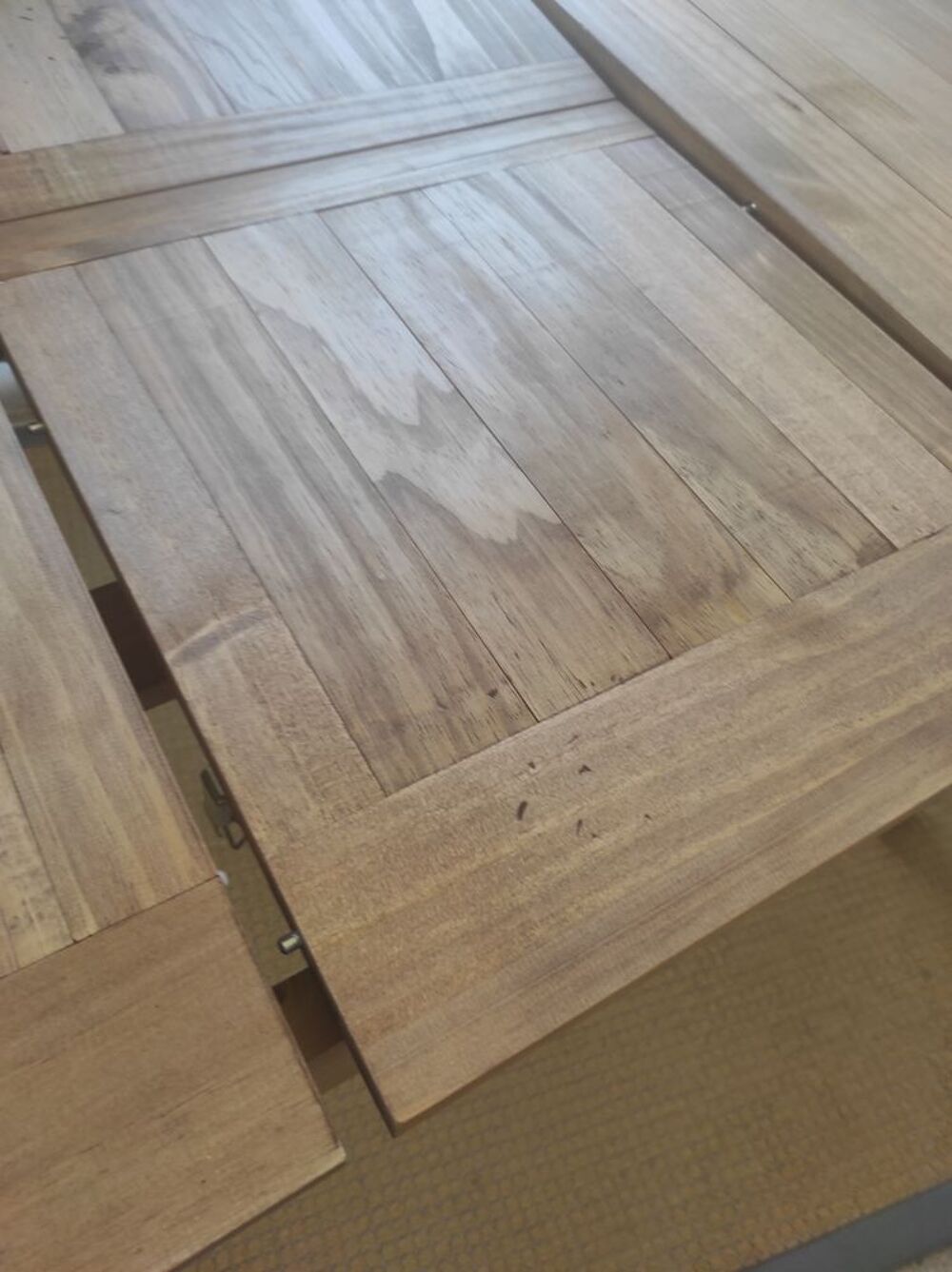 table en pin avec rallonge incorpor&eacute;e Meubles