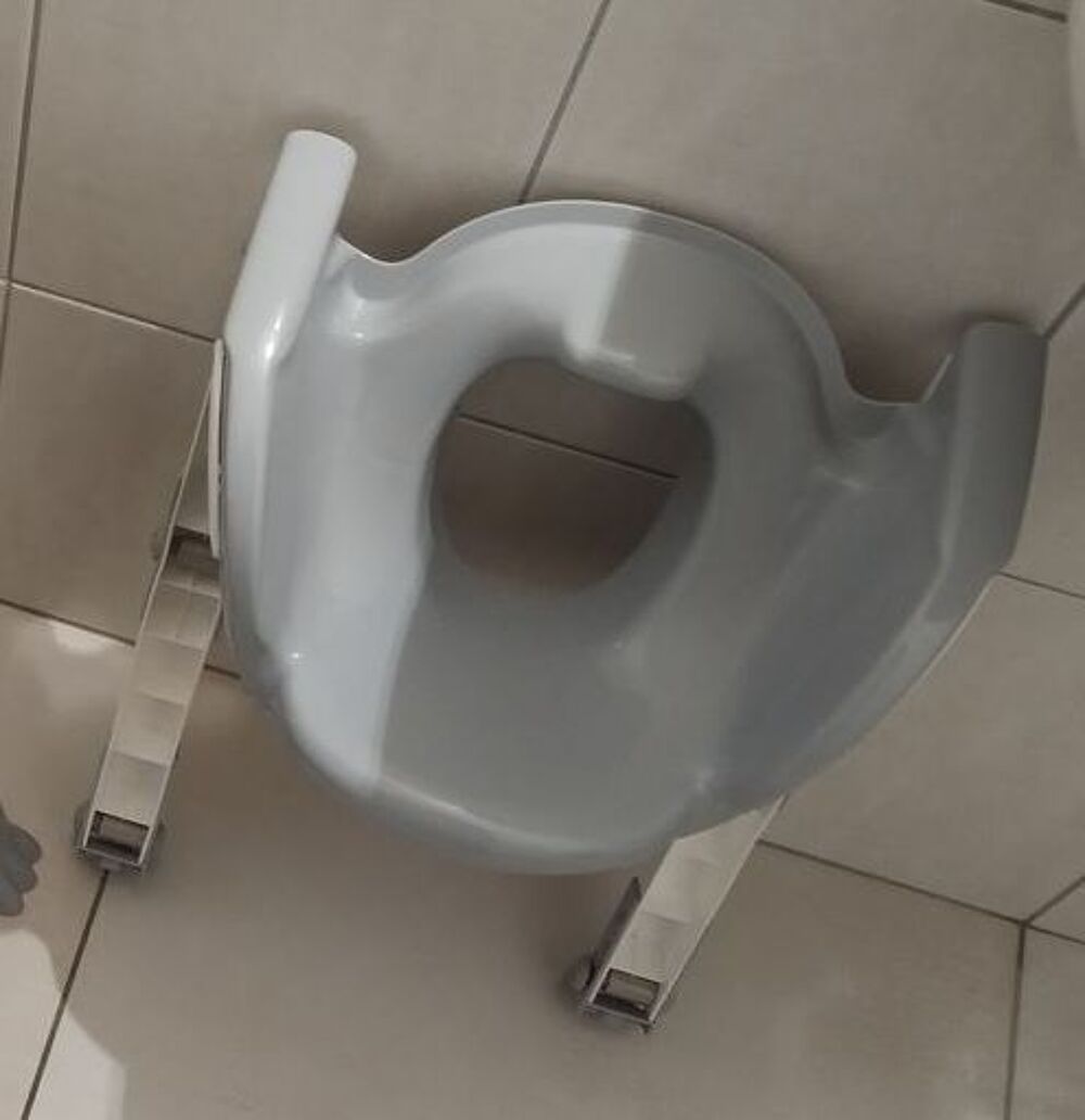 3 r&eacute;ducteurs de WC Thermobaby Kiddyloo : roses et gris Puériculture