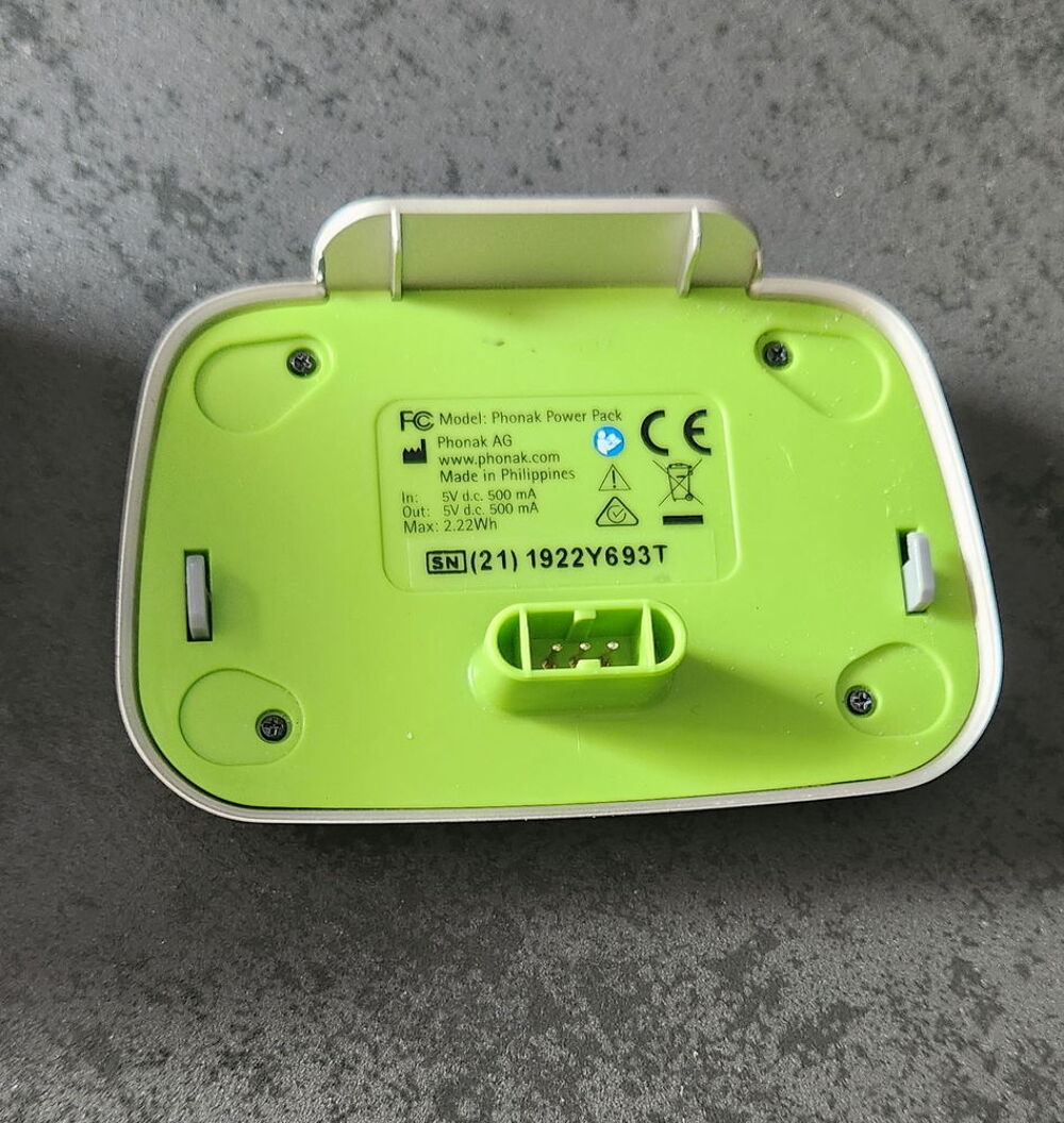 Chargeur phonak pour appareils auditifs batterie int&eacute;gr&eacute;e Audio et hifi