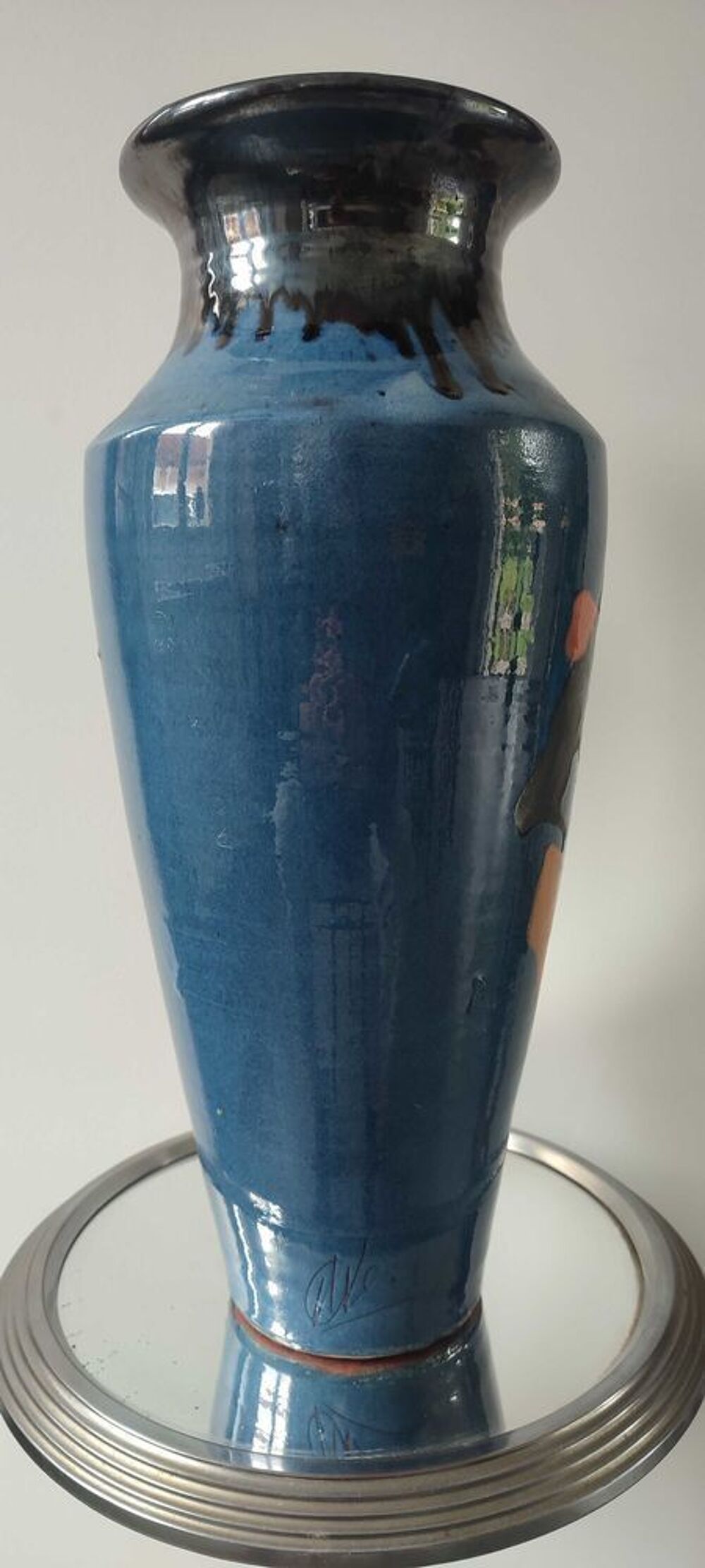 Grand vase c&eacute;ramique de 39 cm Atelier Thomas BUXO (1970) 