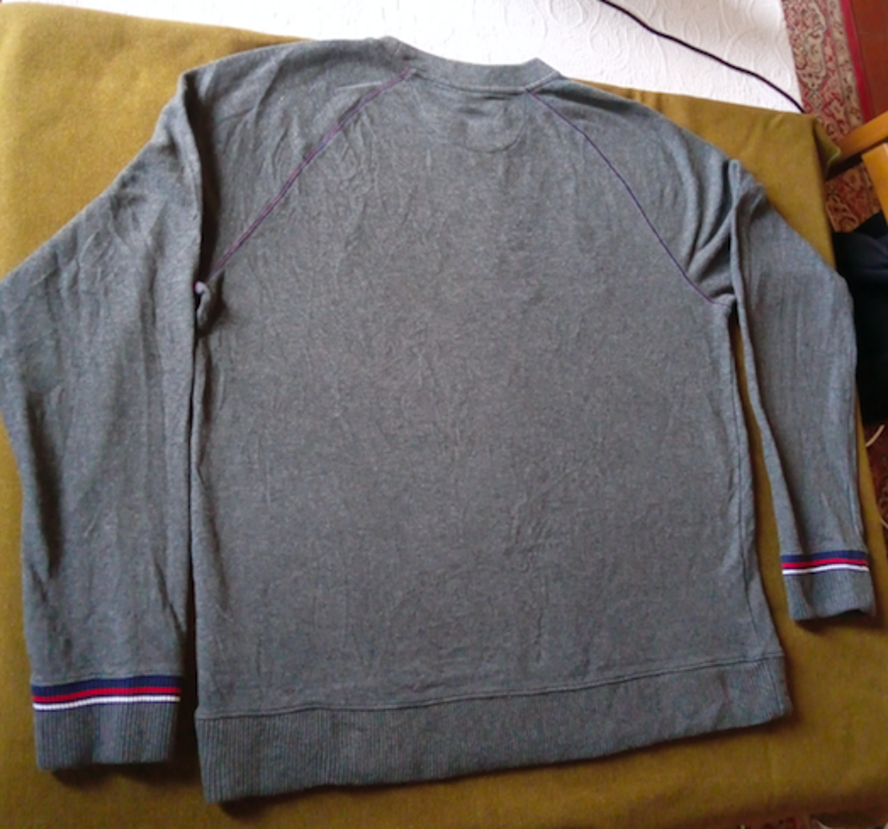 Sweat &agrave; manches longues gris FILA Vtements