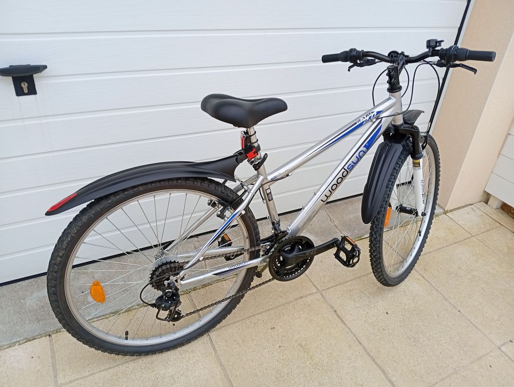 VTT WOODSUN ALU 26 pouces gris /bleu Vélos