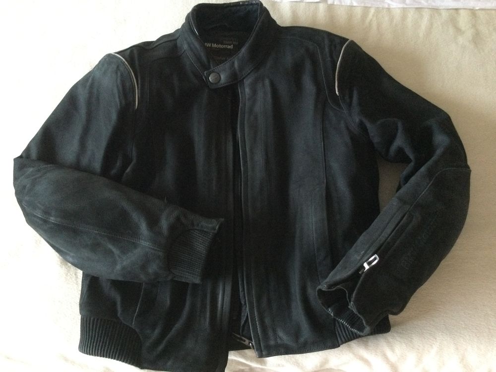 blouson de moto en cuir noir atlantis de chez BMW taille 54 Vêtements
