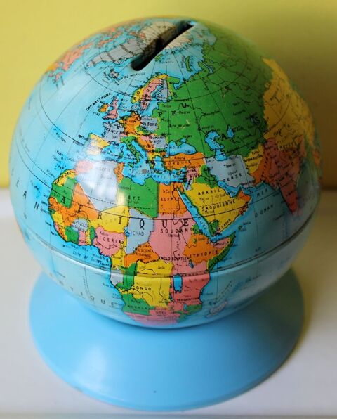 Tirelire en tôle globe mappemonde jouet Mont blanc 50 Issy-les-Moulineaux (92)