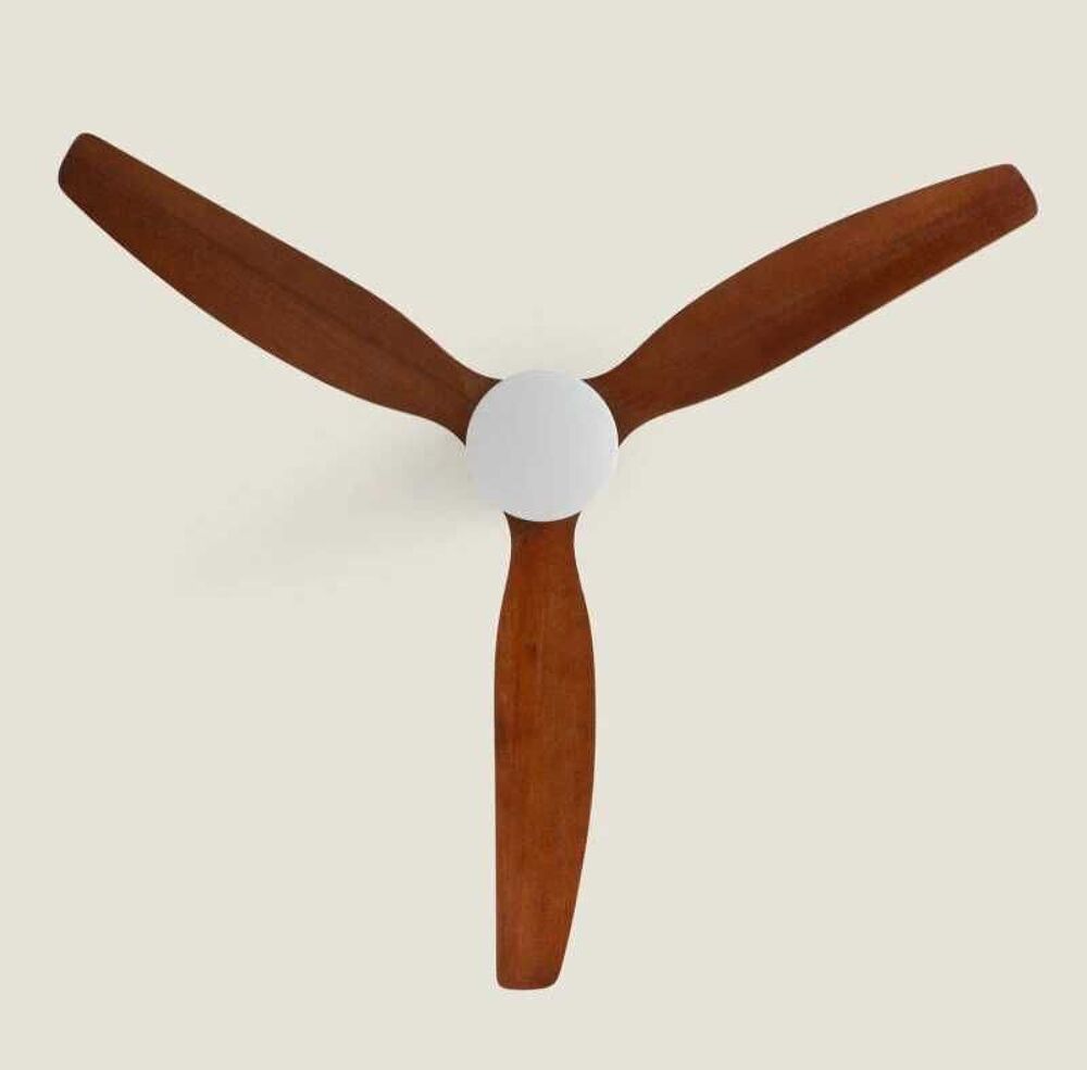 Ventilateur plafond r&eacute;versible 132 cm pales en bois NEUF Electroménager