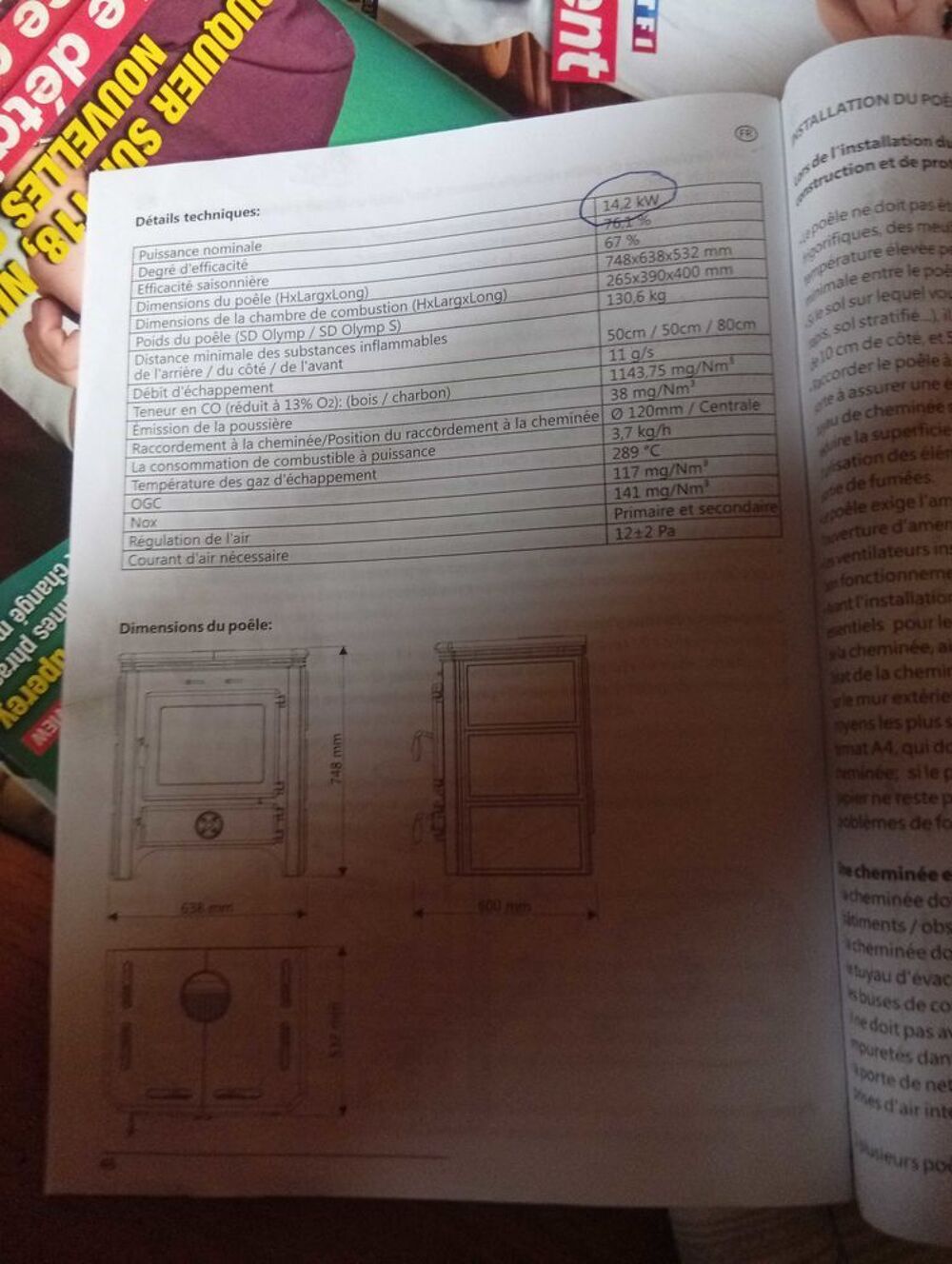 po&ecirc;le &agrave; bois Bricolage