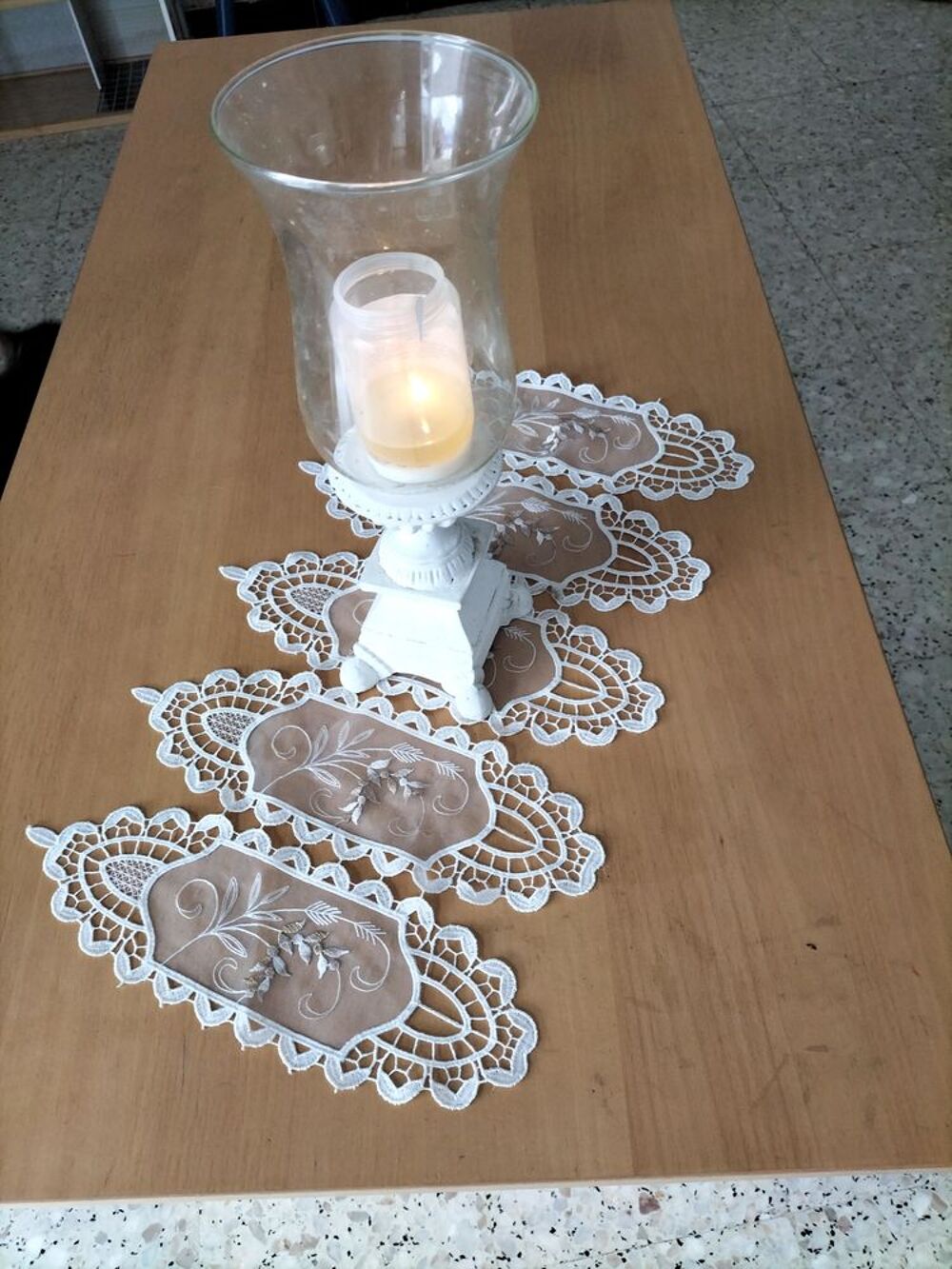 Bougeoir en platre Décoration