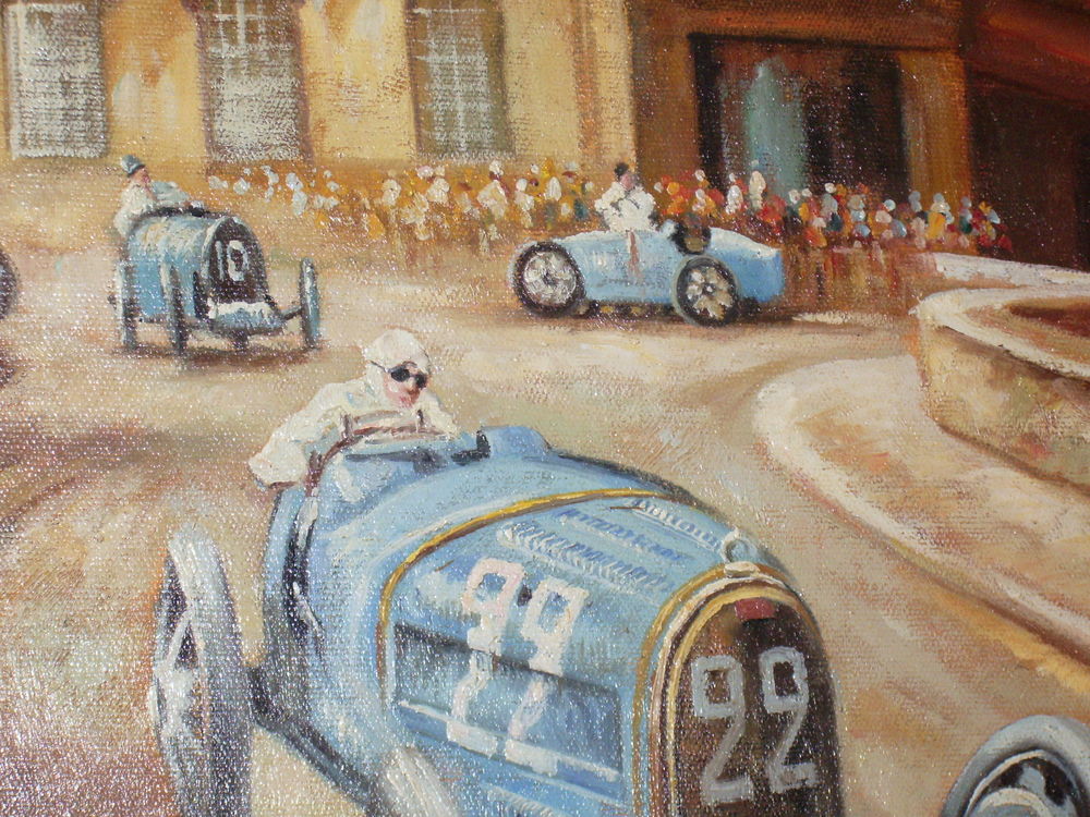 tableau grand prix de monaco bugatti alfa rom&eacute;o Dcoration