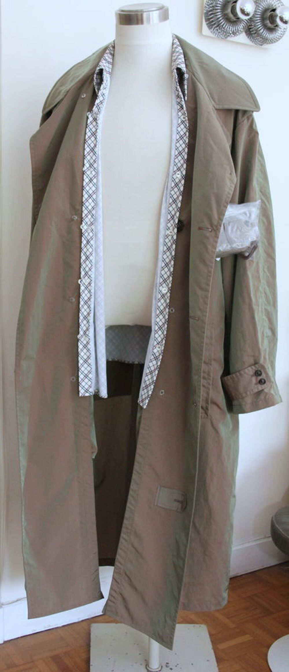 Trench oversize nylon + chemise MAISON MARTIN MARGIELLA Vêtements