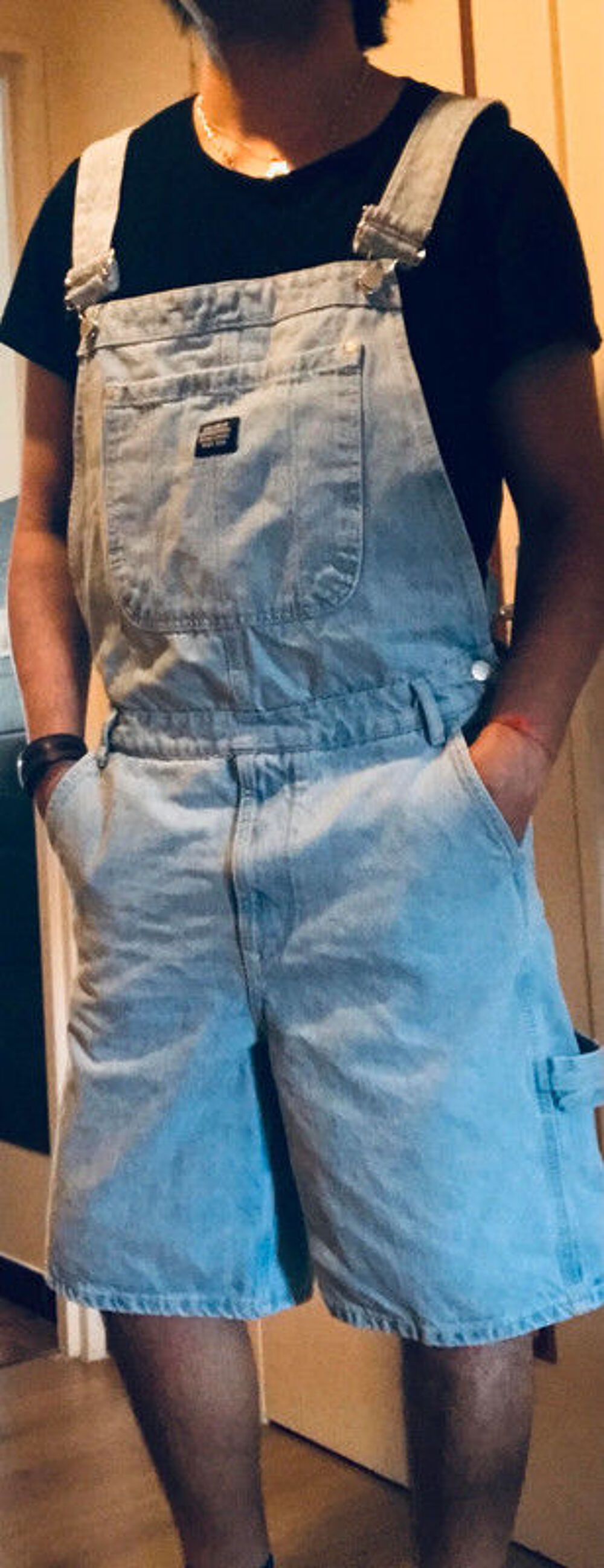 Salopette Short Denim Vêtements