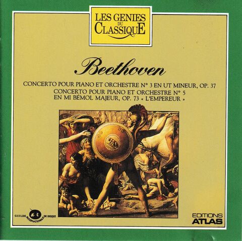 CD   Beethoven    Concerto Piano Orchestre    N�3 & N�5 4 Antony (92)