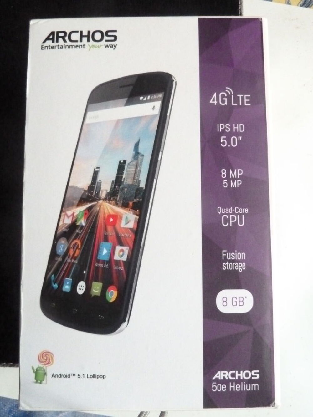 t&eacute;l&eacute;phone ARCHOS type 60e helium - Etat neuf - Téléphones et tablettes