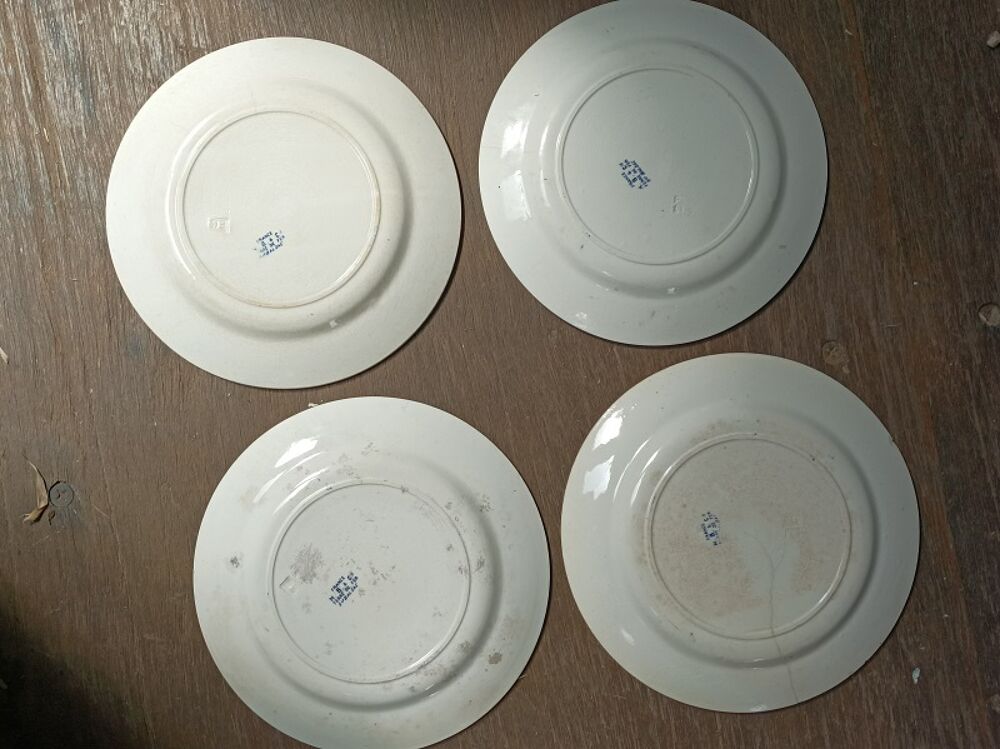 4 Assiettes plates terre de fer Balzac dpc 08239394 Décoration