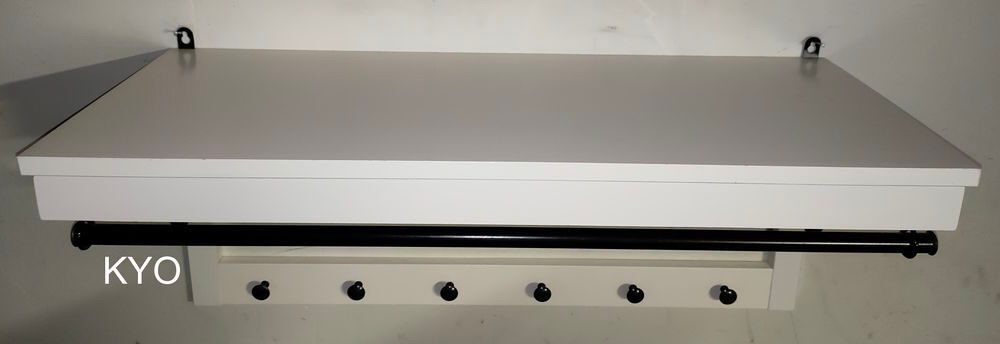 IKEA Etag&egrave;re &agrave; chapeaux, pat&egrave;re portemanteau mural, tringle Meubles