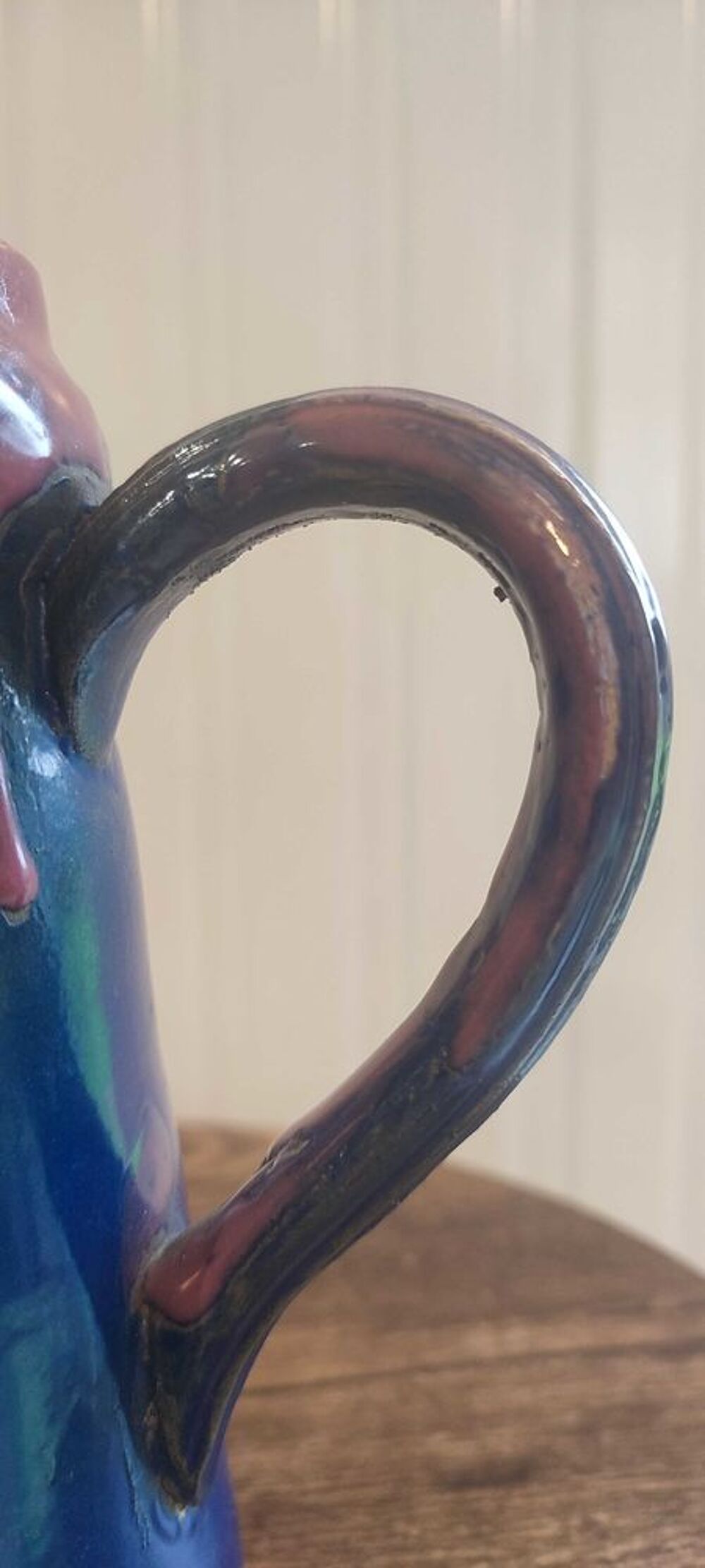 Pichet poterie de gr&egrave;s Allonne Oise 