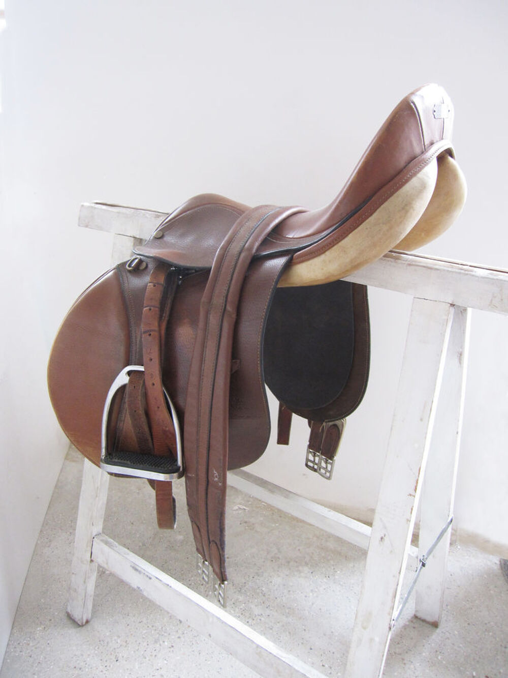 Selle &eacute;quitation mixte Gaston Mercier 17.5 Sports