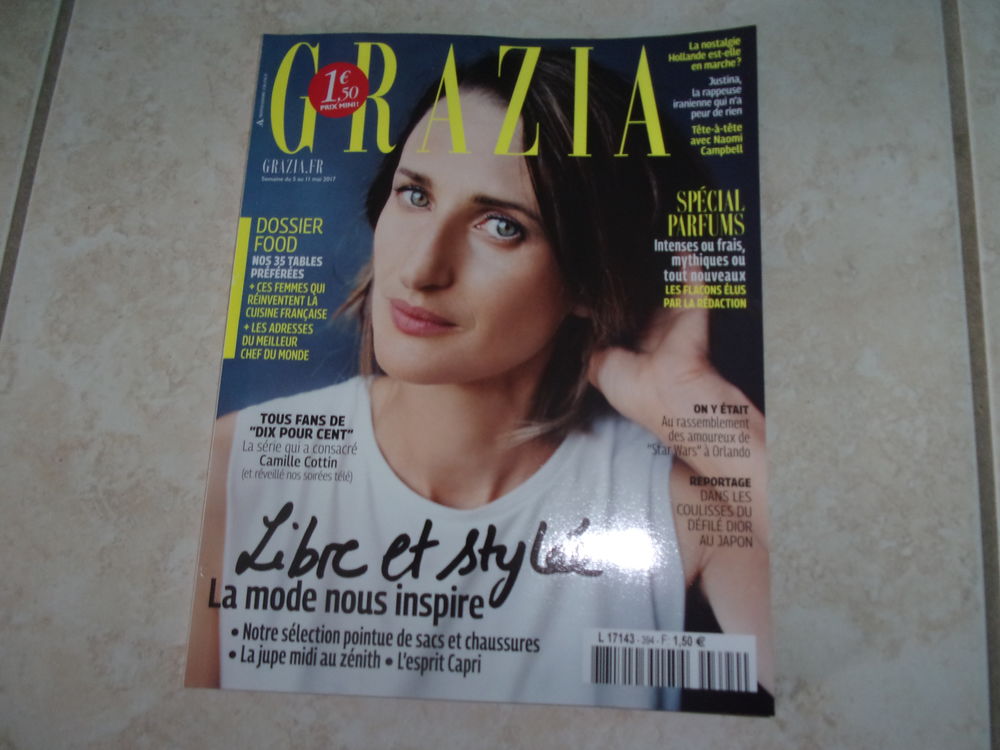 Magazine Grazia N&deg;394 -Semaine du 5 au 11/05/17 Livres et BD