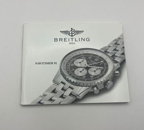 Manuel instructions pour montre Breitling Navitimer 30 Paris 12 (75)