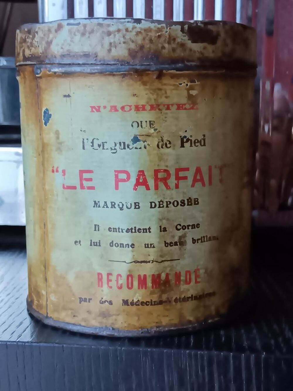 Boite ancienne graisse 