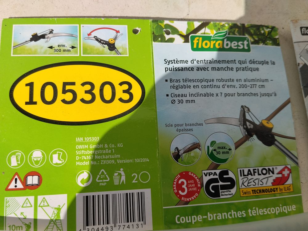 COUPE BRANCHES Jardin