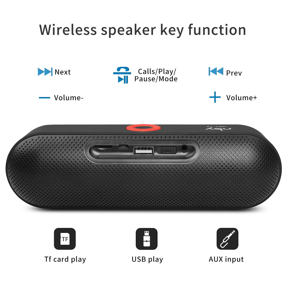 Enceintes sans fil Bluetooth portables MNBY-18 avec chargeur Audio et hifi