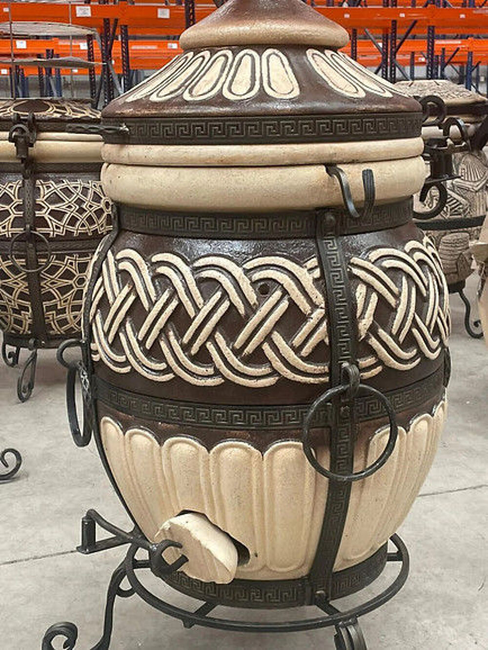 Tandoor TOR 80 L ? Four tandoor artisanal en argile r&eacute;fracta Jardin