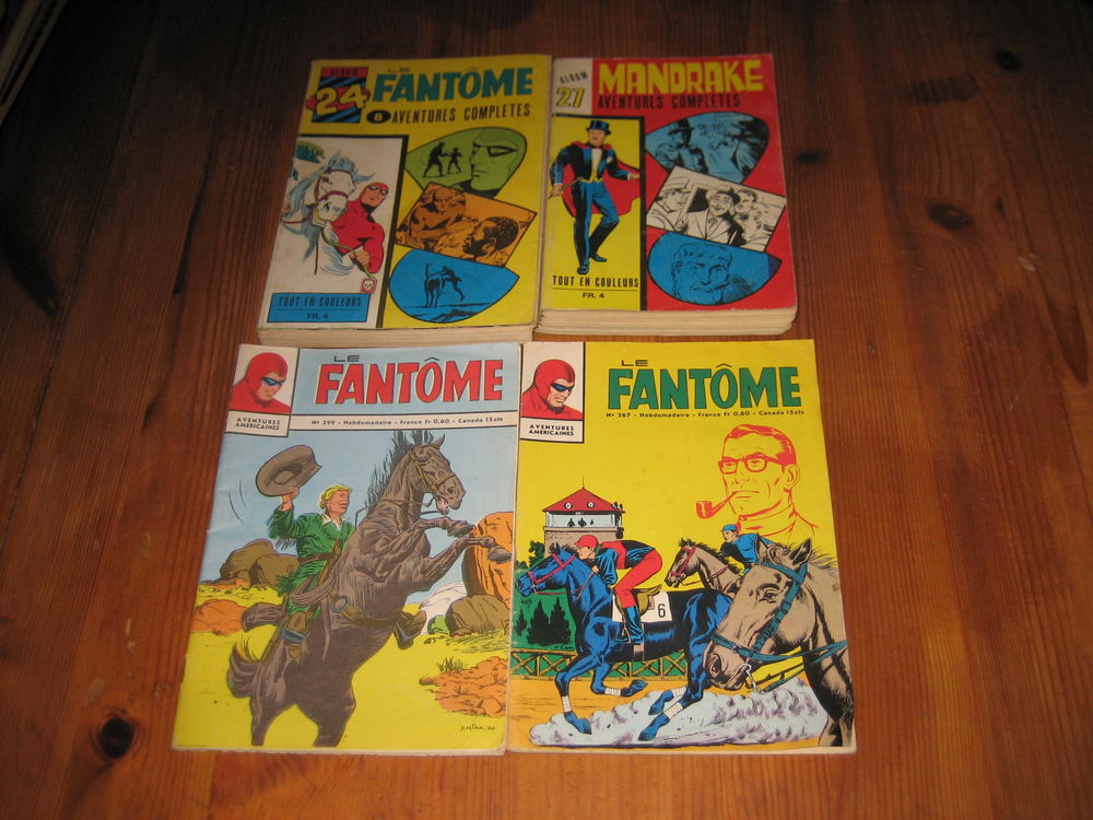 lot 12 bd MANDRAKE (mondes mysterieux)+ LE FANTOME (aventures americaines) 1970 Livres et BD