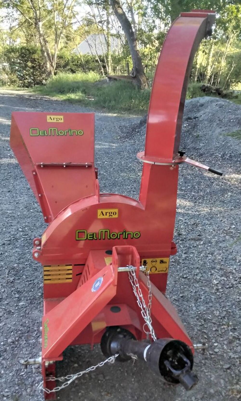 Broyeur de v&eacute;g&eacute;taux Del Morino, diam&egrave;tre bois 10 cm Jardin