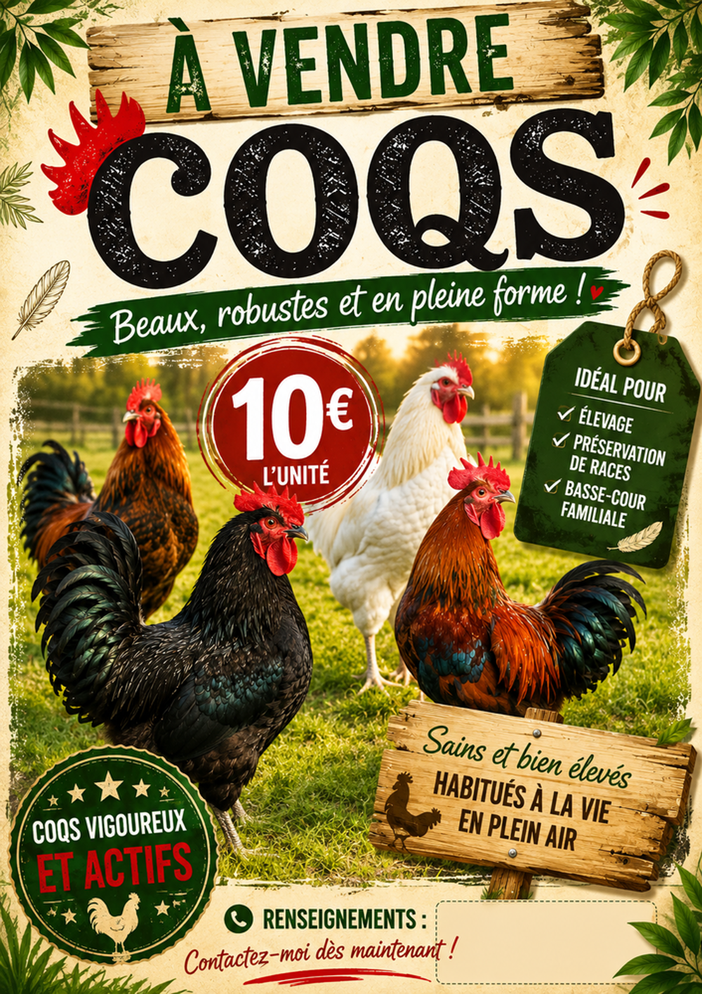   Coq de l'annee  