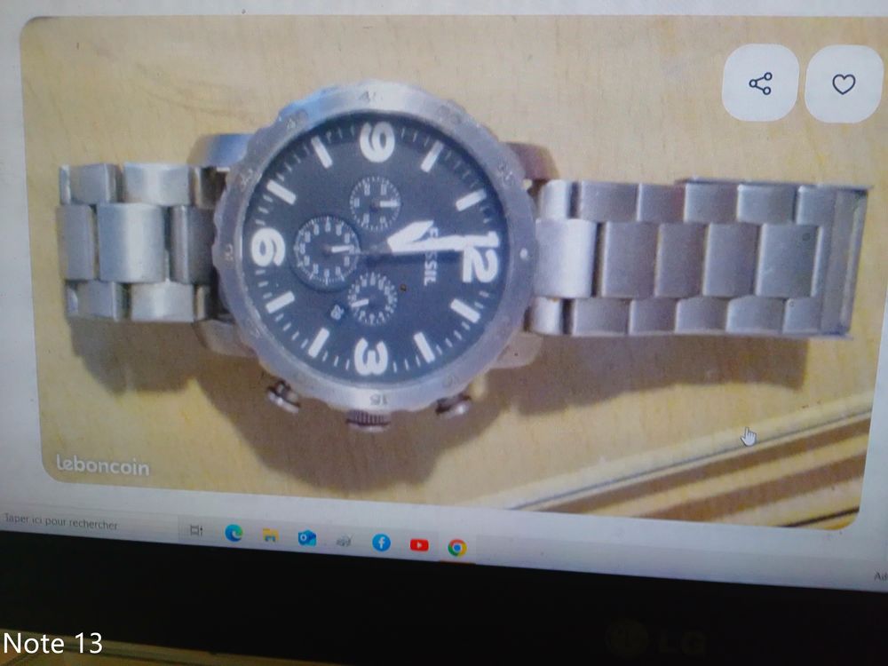 montre sport en acier Bijoux et montres
