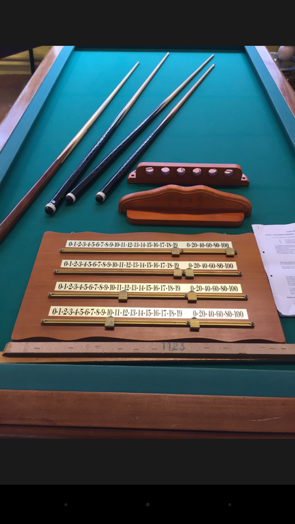 Billard fran&ccedil;ais rivet lyon 