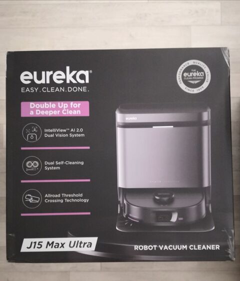 Robot Aspirateur Laveur Eureka J15 Max Ultra (neuf)
1000 Téteghem (59)