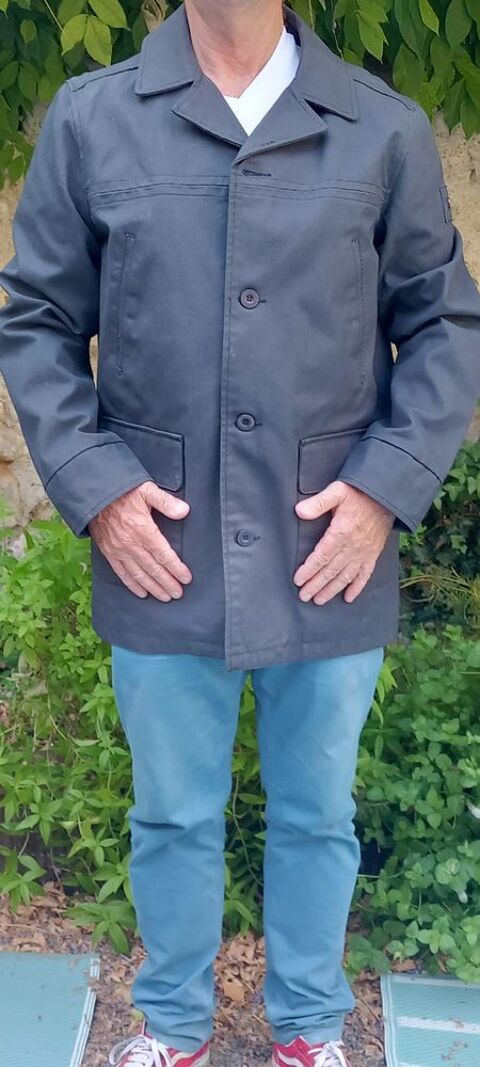 Veste coton 3/4 déperlante bleue marine Batela 40 Bourges (18)