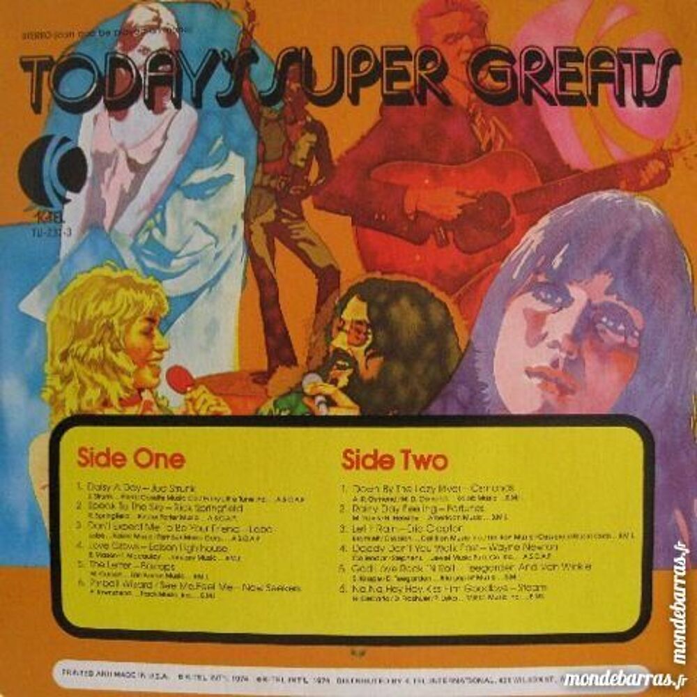 Today's Super Greats Part-3 CD et vinyles
