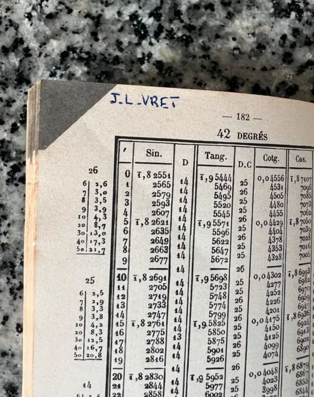Nouvelles Tables de Logarithmes Bouvart &amp; Ratinet 1974 Livres et BD