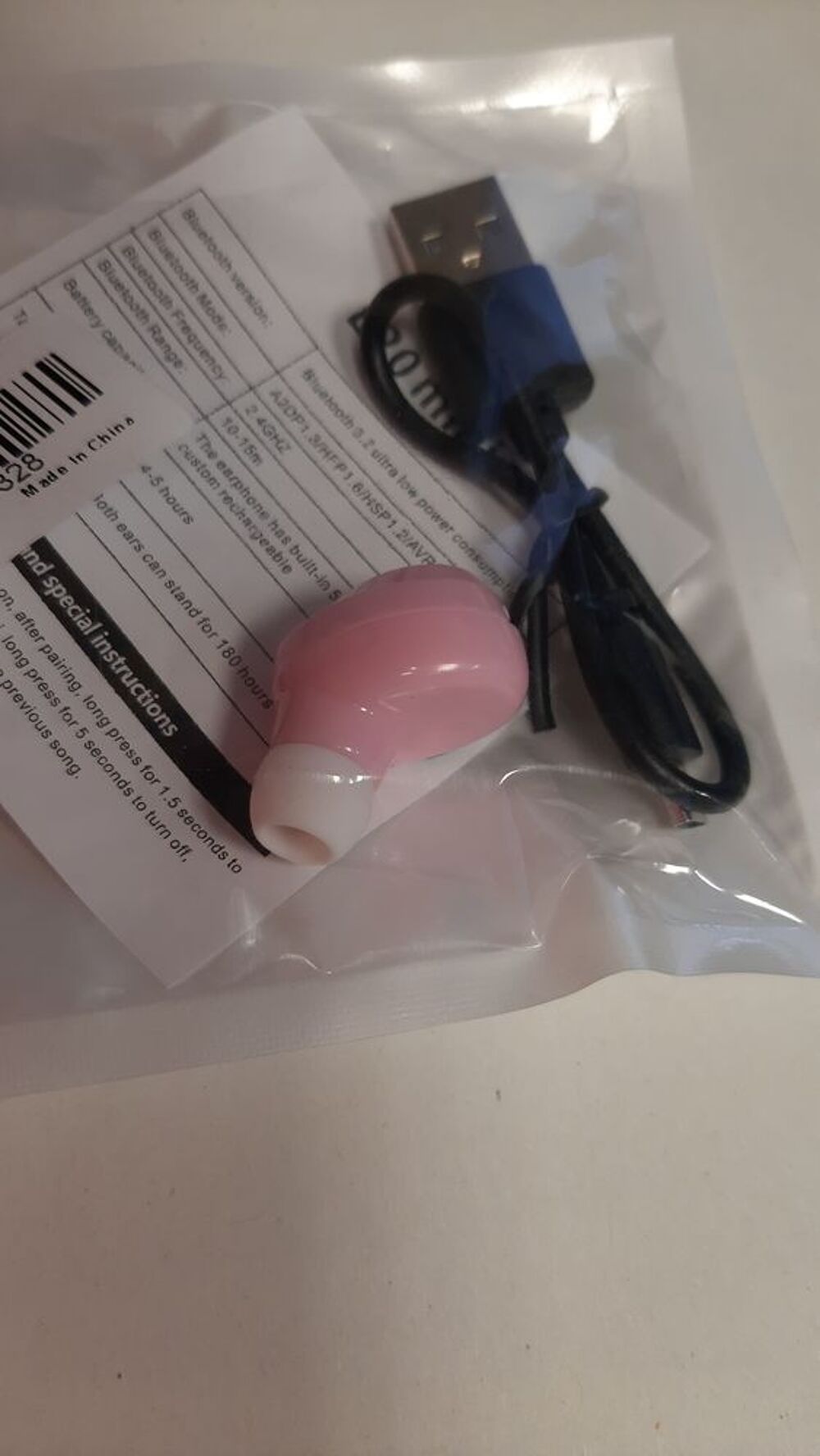 Ecouteur sans fil rose Audio et hifi
