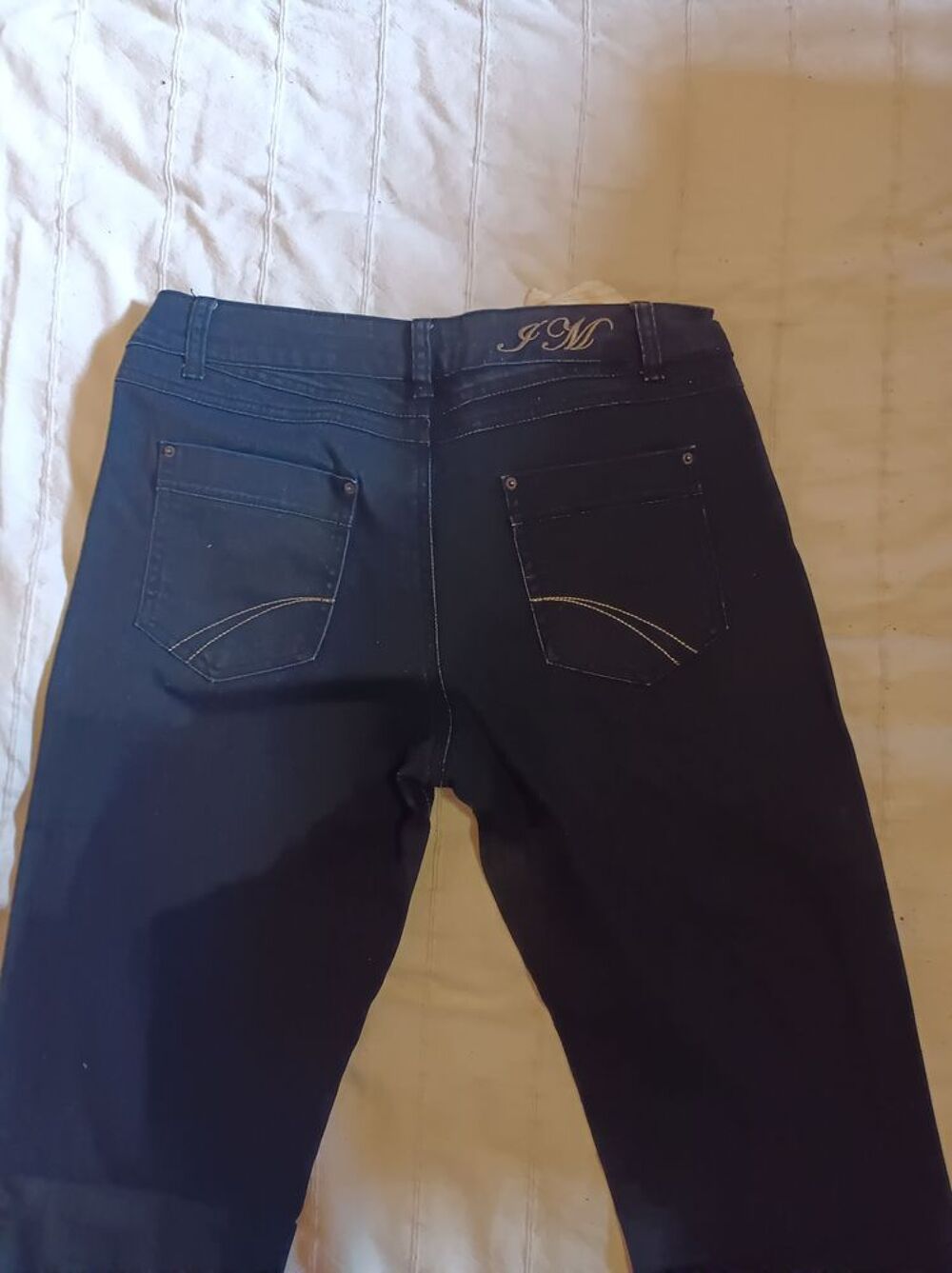 Pantalon noir de type jean pour femme Vêtements