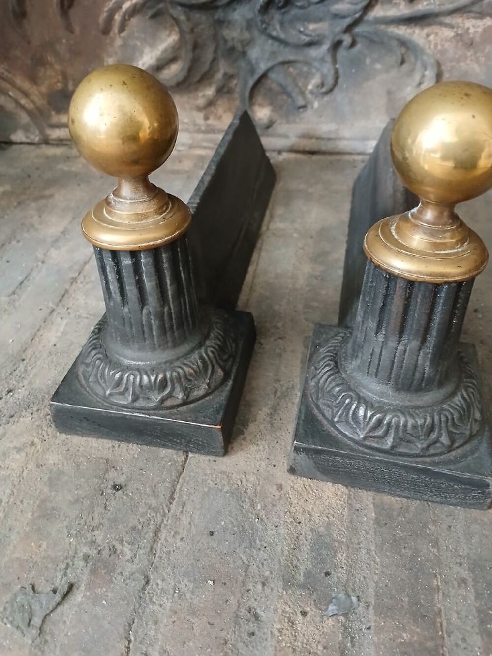 Chenets de chemin&eacute;e Décoration