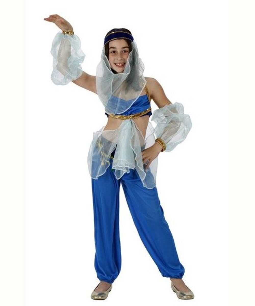 Deguisement costume Danseuse orientale Jasmine bleue 7-9 ans Jeux / jouets