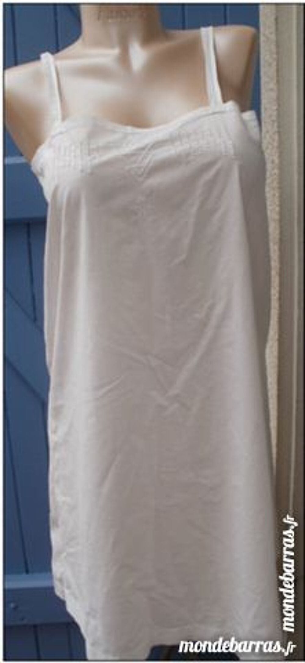 Chemise ancienne, robe, fond de robe, coton fin Vêtements